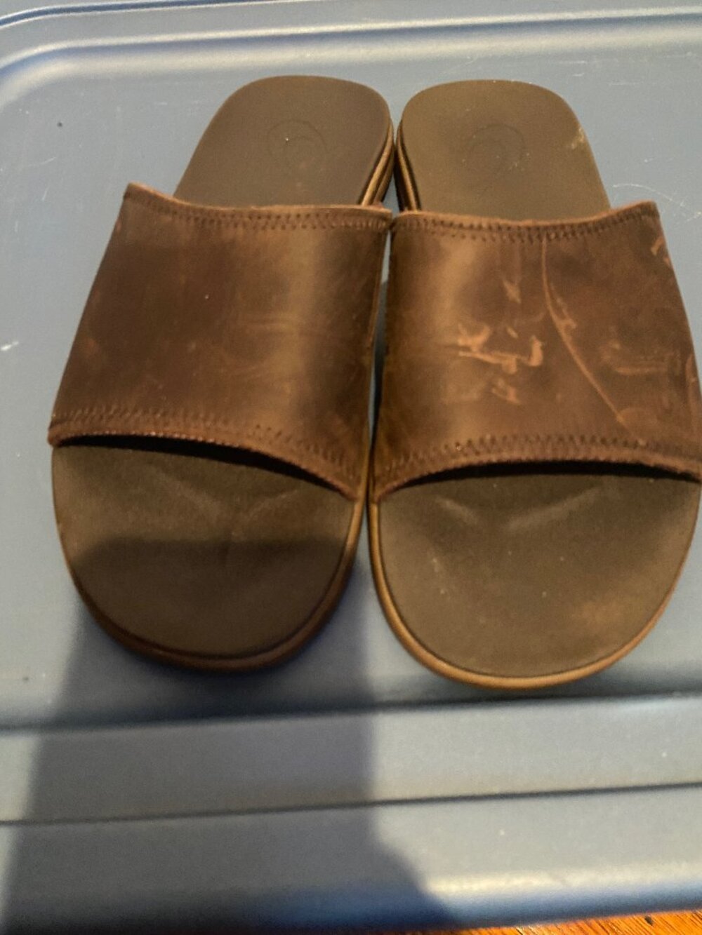 Olukai Alania Slides Brown 9